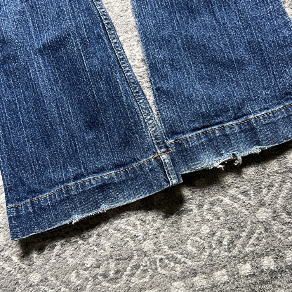 Kimes Ranch Jennifer Jeans Women's 0x32 High Rise Wide Flare Leg Western Blue - Picture 10 of 10